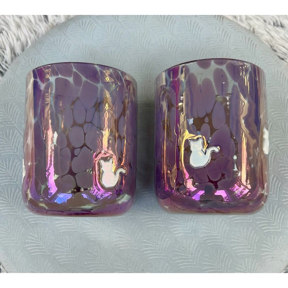 NWT Anthropologie Marquee Icon Juice Glass Color: White Cat - Picture 5 of 11